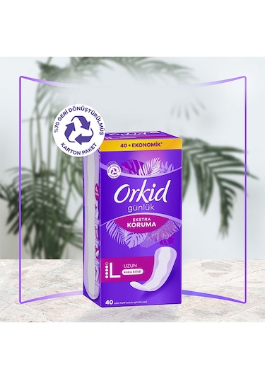 Orkid Günlük Ped Ekstra Koruma Uzun 40'lı