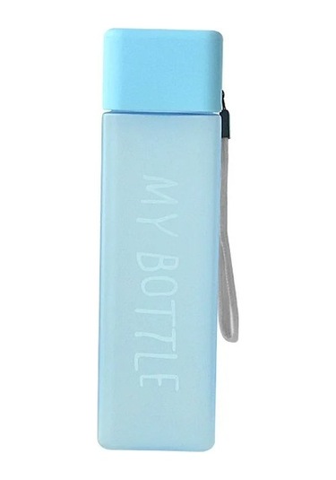 Tcherchı Kapaklı Küçük Kare Plastik Su Bardağı Taşınabilir Sızdırmaz Beyaz Iw5tj5 Blue