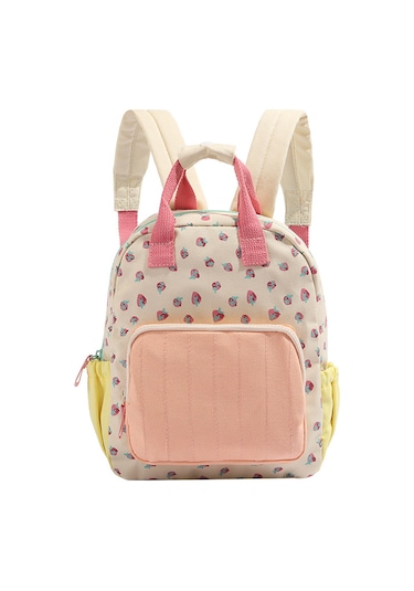 Jeehugo Kadın Çanta Kanvas Çift Askılı Portföy, Çilek Desenli Renkli Stili, Dayanıklı Hafif Günlük Kullanim İçin Geniş Depolama