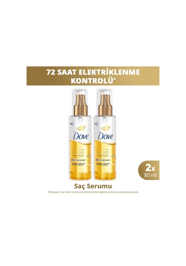 Dove Çift Fazlı Saç Serumu Bond Intense Repair 80 Ml X2