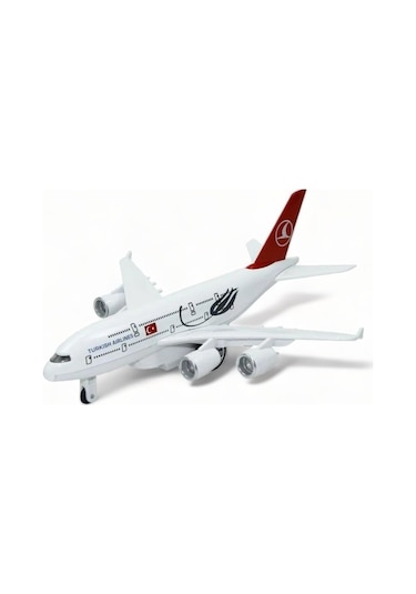 Airbus A380 Yolcu Uçagı Çek Bırak Oyuncağı 1.27 Ölçek