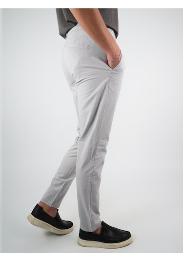 Digital Jeans Erkek Keten Jogger Açık Gri Pantolon Açık Gri