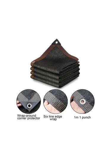 Qingmipy Siyah Yüksek Yoğunluklu Pe Gölge Tulu - 90% Gölge Oranı, Yağmursuz, Nemli, Soğutucu, Uv Dayanıklı - 2m X 5m Boyutunda