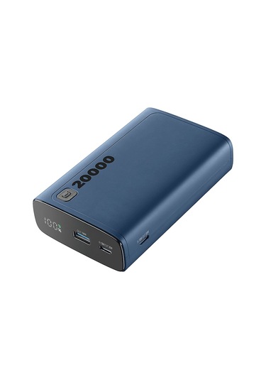 Cellularline Elite Dijital Ekranlı Pd 20W Hızlı Şarj 20.000 Mah Taşınabilir Şarj Cihazı Mavi