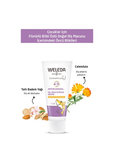 Weleda Çocuklar İçin Florürlü Bitki Özlü Doğal Diş Macunu 6-12 Yaş 50 ML