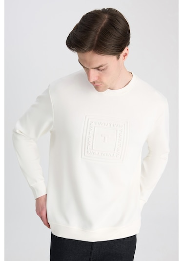 Twn Relaxed Fit Ekru Düz Sweatshirt 5ece26172400m Çok Renkli