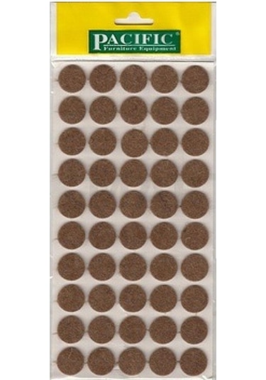 Pacific Yapışkanlı Yuvarlak Keçe. 20 Mm. Kahve