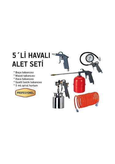 Cmc Kompresör Havalı Alet Seti 5 Li