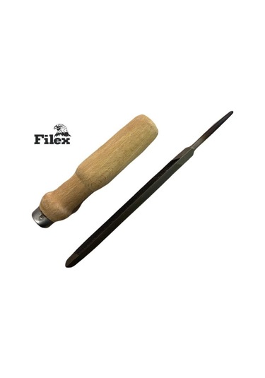 Filex Üçgen Eğe Kalın Diş (Taper) Boy 200 Mm