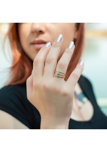 Kadın Burgu Tohum Altın Yüzük