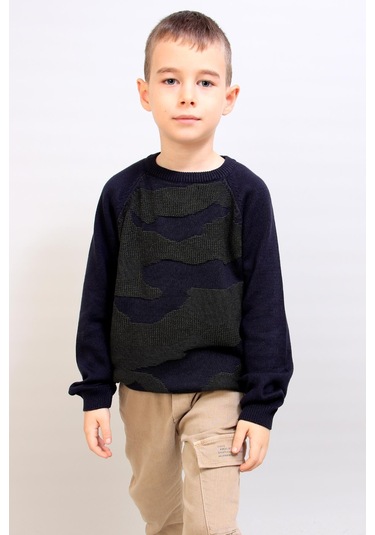 Alexandergardı Çocuk Kamuflaj Desenli Kazak C19-ag50470 001