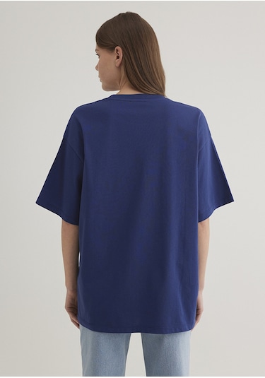 Mavi - Mavi Logo Baskılı Lacivert Tişört 1600843-70722 One Sıze Mavi