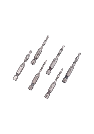 Parça Matkap Kılavuz Takımı Altıgen Şaftlı Sae Kombinasyon Matkap Ve Kılavuz Ucu Takımı