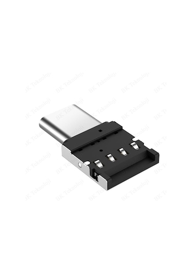 Mini OTG USB Type-C Erkek to USB Tip A Dişi Çevirici Adaptör