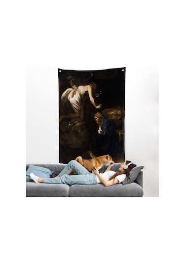 Caravaggio - Duyuru Duvar Örtüsü - Annunciation-7420