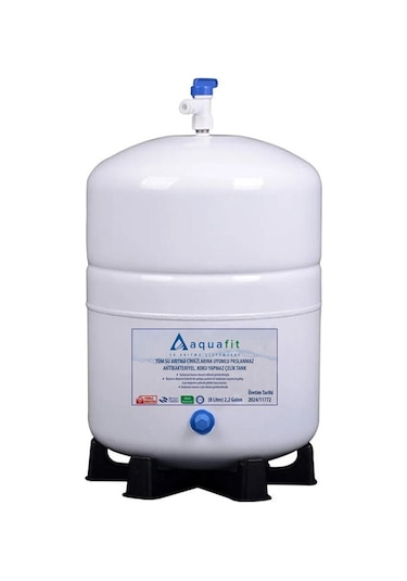 Su Arıtma Cihazı 8 Lt. (2,2 GALON) Paslanmaz Metal Tank - Tank Vanası Ve Ayak