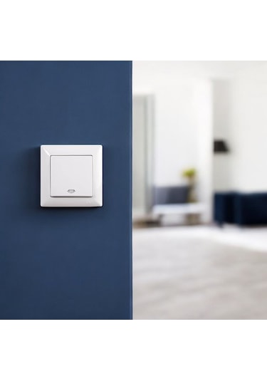 Günsan Visage Beyaz Light Anahtar Çerçeve Dahil