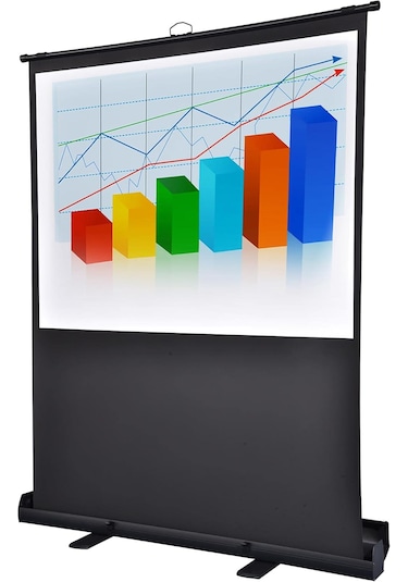 Peak 142x107cm Taşınabilir Portatif Pull Up Floor Projeksiyon Per