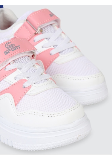 Civil Sport Kız Çocuk Spor Ayakkabı 26-30 Numara Beyaz-pembe Beyaz-Pembe