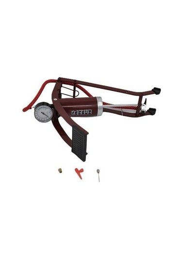 Basınç Göstergeli Ayak Pompası Araba Bisiklet Motor Lastik Pompası Siyah