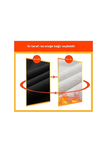 Kalınlaştırılmış Kadın Kışlık Palto, Çift Taraflı Tasarım Siyah