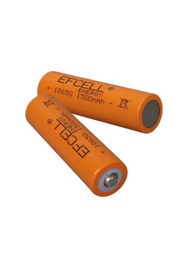 Efcell 3.7 Volt 1500 Mah Şarj Edilebilir Lı-ıon 18650 Başlıklı Pil