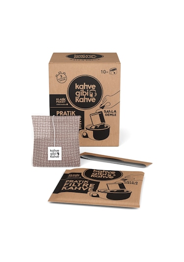 Kahvegibikahve Klasik Pratik Filtre Kahve 10'lu