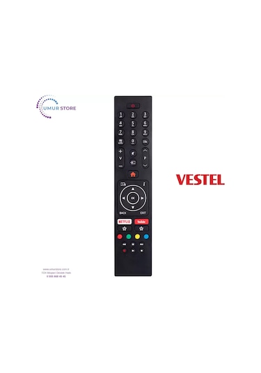 Vestel İle Uyumlu 43ud8360 4k Smart Led Tv Kumandası