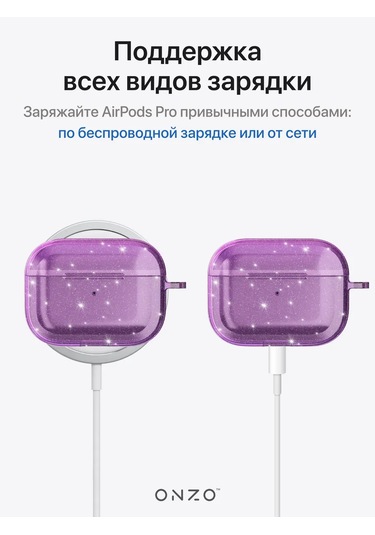 Onzo Airpods Uyumlu Pro İçin Şeffaf Parlak Kılıf 317765640 Beyaz