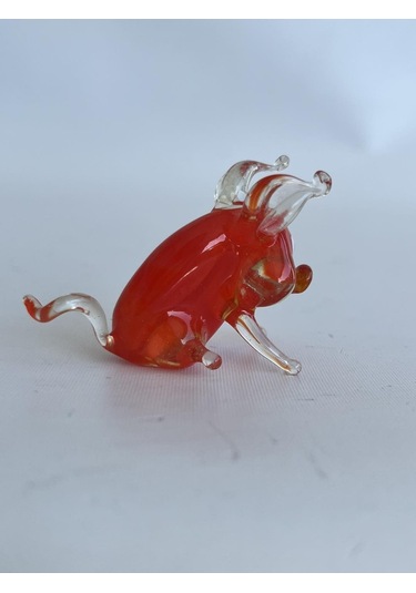 El Yapımı Murano Cam Domuz Biblo A73-02