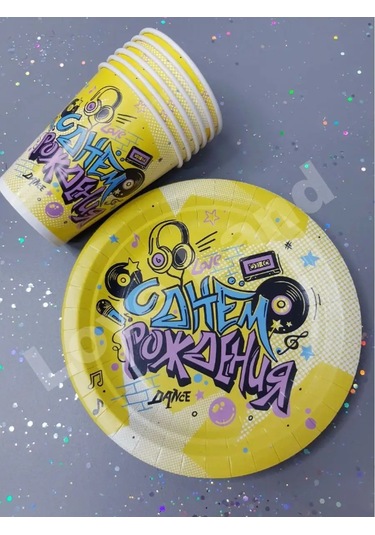 Love Land 12 Kişilik Parti Tek Kullanımlık Tabak Takımı 166297429 Diğer