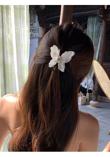 Symbol Yumuşak Kelebek Saç Tokası 230890016 Gri