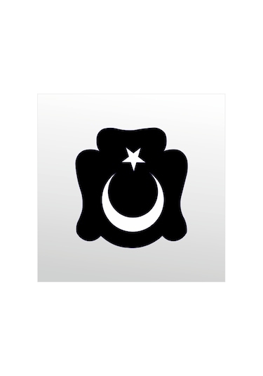 Folyo Sticker Ay Ve Yıldız 50cm Uzunluk Siyah