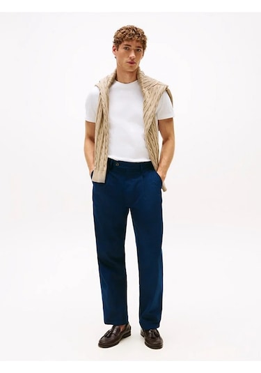 Tommy Hilfiger Mw0mw33202 Luxury Erkek Tişört Beyaz