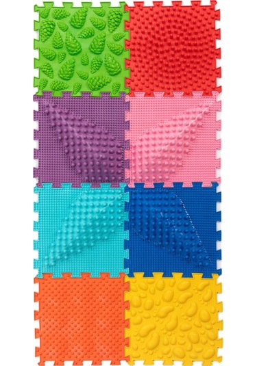 8 Modüllü Oyun Matı Çok Renkli