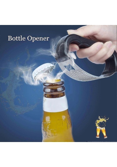 2'si 1 Arada Paslanmaz Çelik Sarımsak Ezici Salıncak, Kavisli Sar Çok Renkli