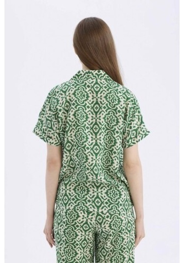 DeFacto Regular Fit Desenli Kısa Kollu Gömlek C9621AX25SPGN698