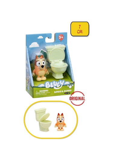 Blueyplus Hikâye Başlangıç Seti Figür Aksesuar Kartlı Hareketli Gövdeli Lisanslı Oyuncak - 7 Cm Sünger Bob