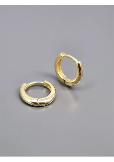 Markiz Küçük Limon Kaplama Gümüş Halka Küpeler 184528181 Sarı