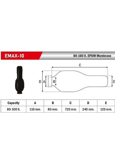 Membran 80 100 Litre - - Deliksiz D80