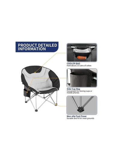 Madfox Moonchair Deluxe Katlanır Kamp Sandalyesi 001
