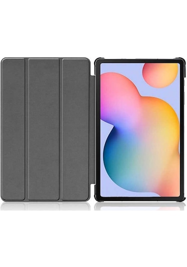 Galaxy Tab A7 10.4 T500 2020 Uyumlu Zore Smart Cover Standlı 1-1 Kılıf-siyah Tablet Kılıfı