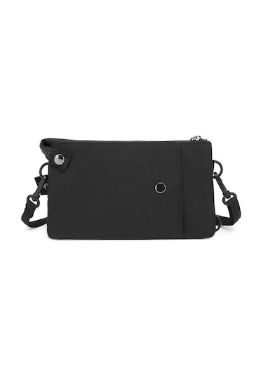 Smart Bags Mikro Poly Kumaş Uzun Askılı Kadın Cüzdanı 3343 Siyah