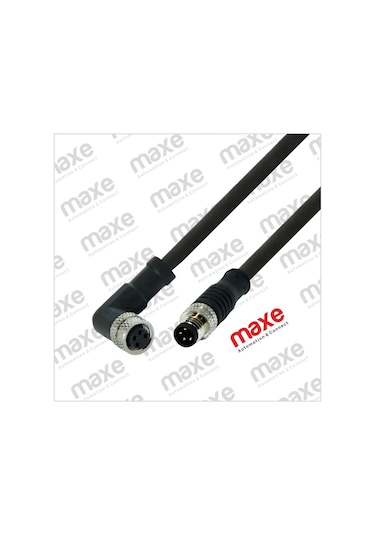 M8 4pin Dişi Düz Konnektörlü PVC 1mt