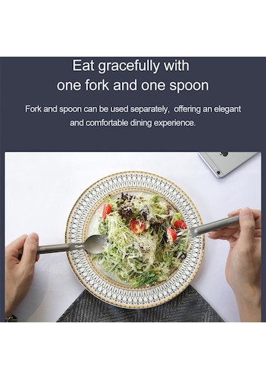 Nextool Titanyum Çorba Kaşığı Kamp Gereçleri Seti Açık Piknik Yürüyüşü İçin Çatal Bıçak Takımı Seti Bpa İçermez, Fda Sertifikalı Değildir