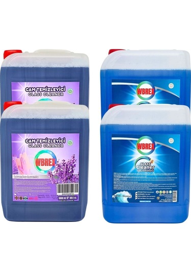 Wbrex Lavanta + Okyanus Profesyonel Cam Temizleyici 4 x 5 L