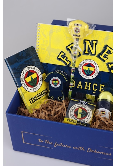 Dekomus İle Özel Kutulu Yeni Sezon Lisanslı Fenerbahçe Full Kırtasiye Seti