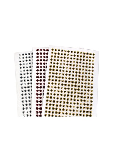 Springsun 3d Epoksi Balık Gözleri - 100 Adet 3-12mm Çeşitli Boyutlarda Yapay Yem Aksesuarı