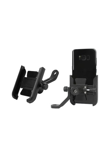 Bisiklet Telefon Tutucu Alüminyum Alaşımlı Telefon Tutucu Bisiklet Motosiklet Gidonu Sürüş Aynası İçin Döndürülebilir Cep Telefonu Kelepçesi