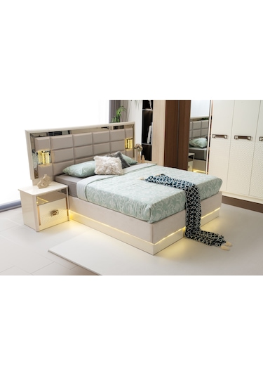 Delüx Mdf Bazalı Karyola Ve Başlık 160 x 200 CM